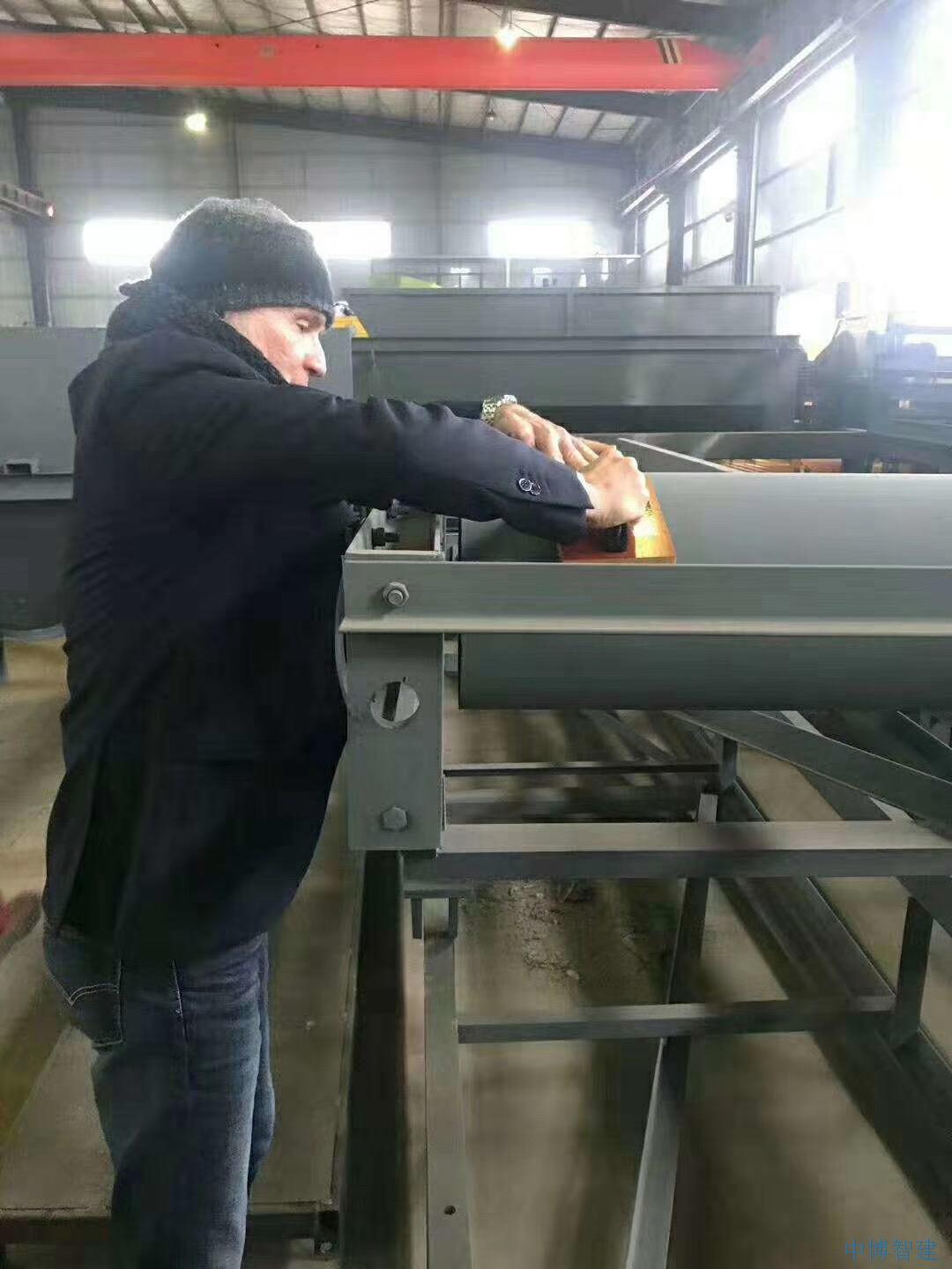 中博智建跃进欧洲 德国客户来厂验货